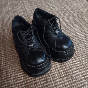 Demonia black platform shoes